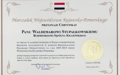 PRESTIŻOWE WYRÓŻNIENIE DLA GMINY SĘPÓLNO KRAJEŃSKIE