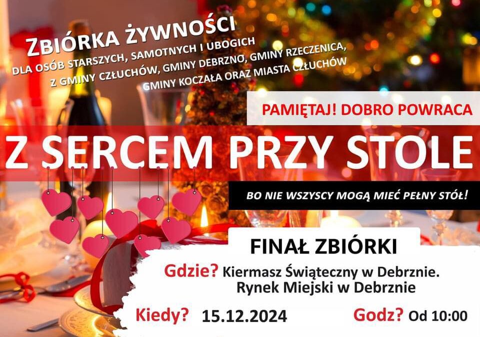 Z SERCEM PRZY STOLE – I TY MOŻESZ WSPOMÓC TĘ AKCJĘ